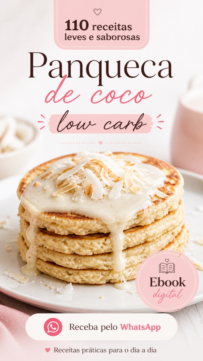 Receita de panqueca de coco